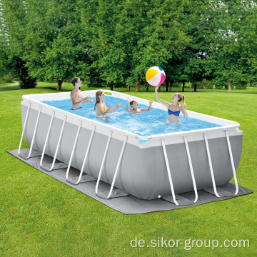 Sikor Customized aufblasbare Metallrahmenpool beliebte Familienfeier über dem Bodenrahmen Schwimmbad